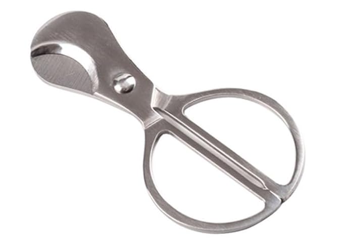 Smoke King Premium Stainless Steel Silver Cigar Scissors