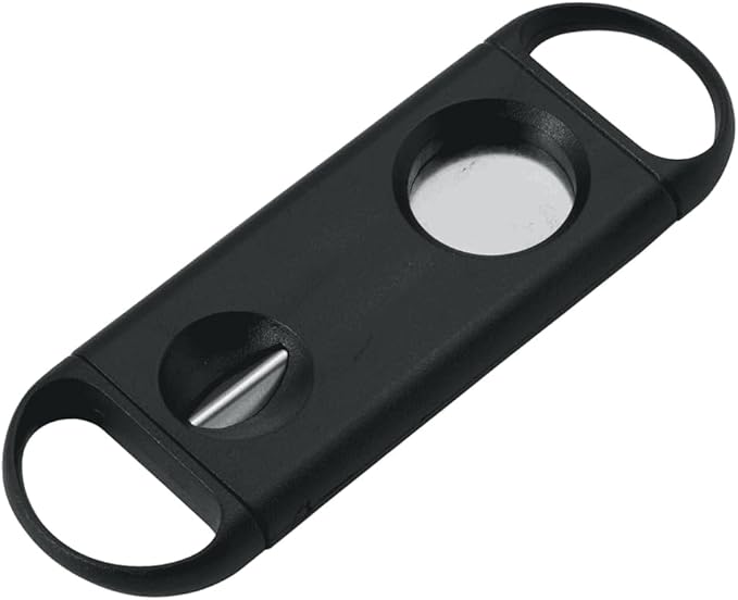 Smoke King Stainless Steel Cigar Cutter ? Double Guillotine Blade with Precision Circular Punch, Portable & Durable for Smooth & Effortless Cutting